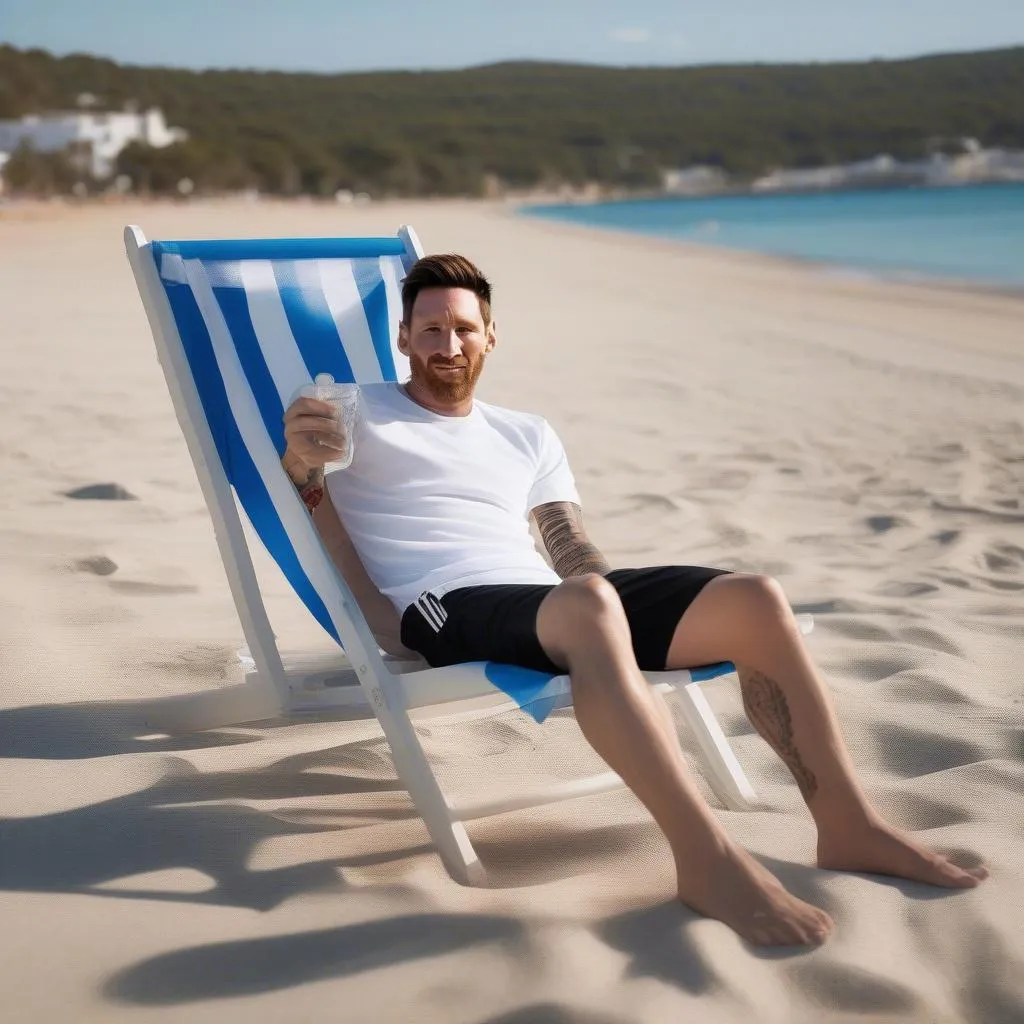 Messi tận hưởng kỳ nghỉ tại Ibiza