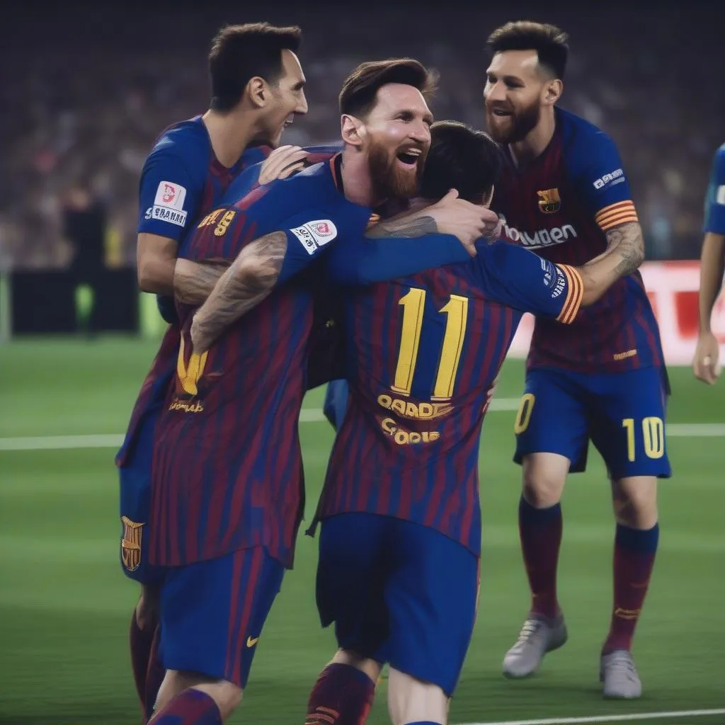 Messi -  Vẻ đẹp của sự  &quot;play fair&quot;  trong tinh thần đồng đội 