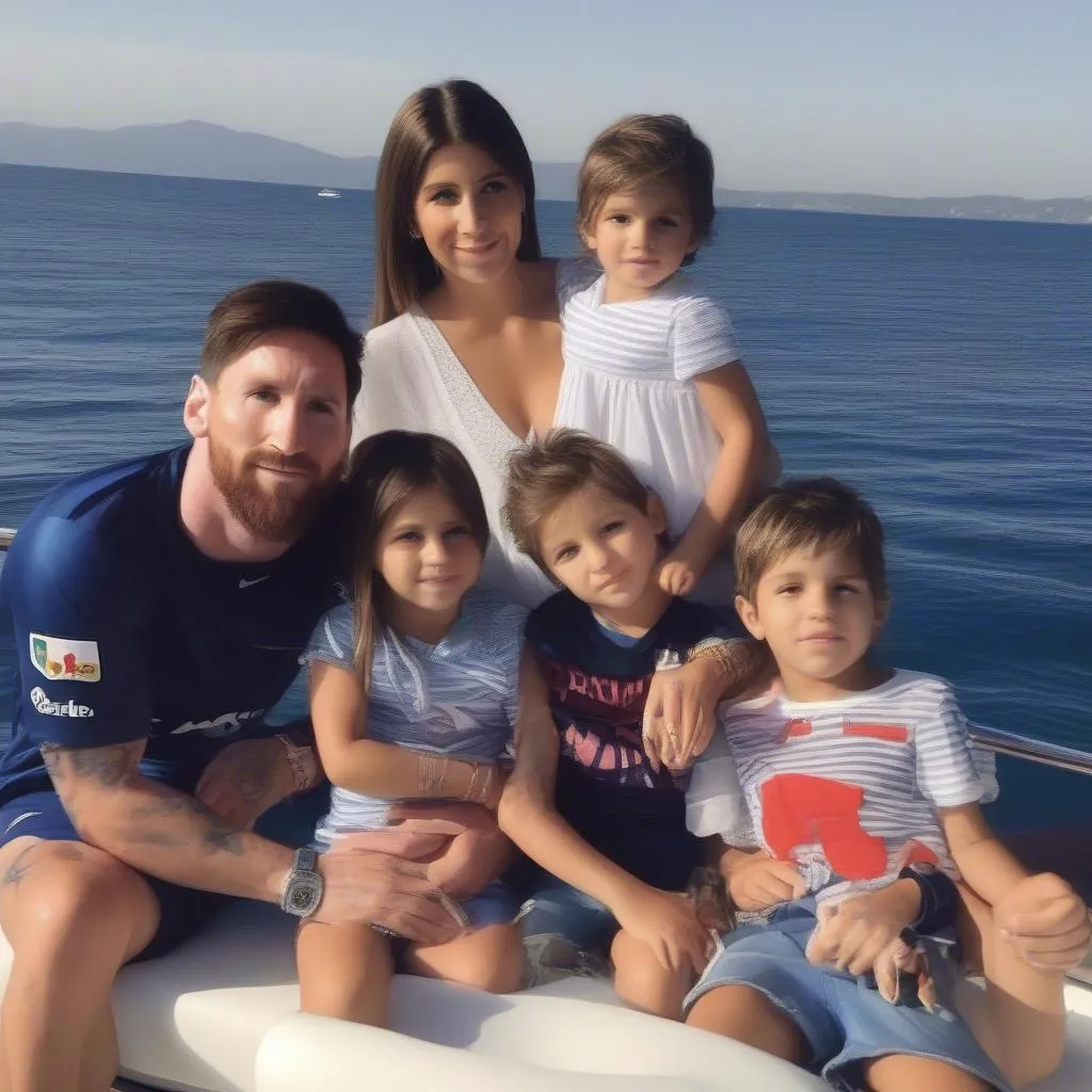 Lionel Messi Family Picture