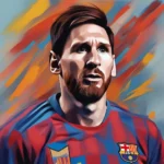 Tranh chân dung Messi Fan Art phong cách hiện đại