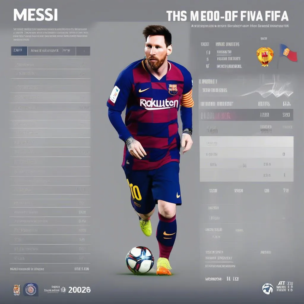 Messi trong FIFA: Thông số ấn tượng