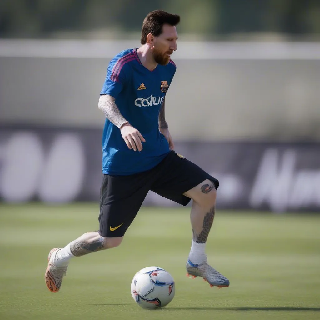 Messi đi bóng