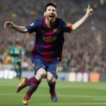 Lionel Messi ghi bàn cho Barcelona ở mùa giải 2011-2012