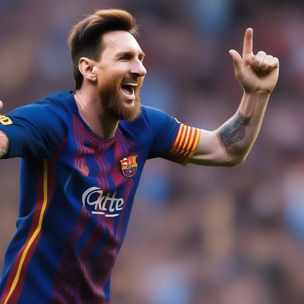 Lionel Messi ghi bàn cho Barcelona