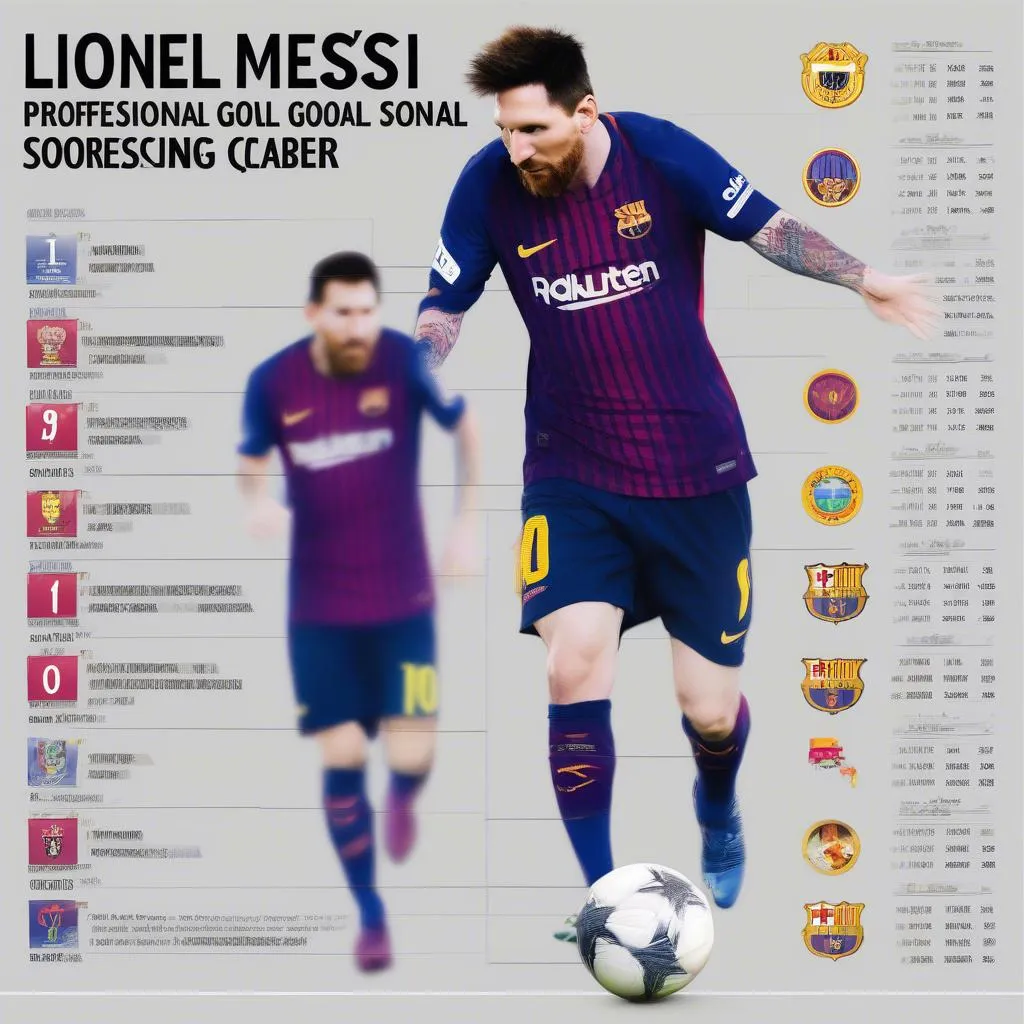 Thống kê số bàn thắng của Messi trong sự nghiệp