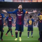 Hình ảnh Messi ghi bàn thứ 6000 trong sự nghiệp