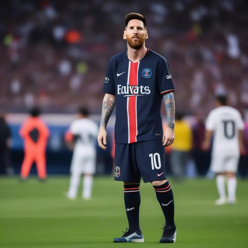 Messi gia nhập PSG