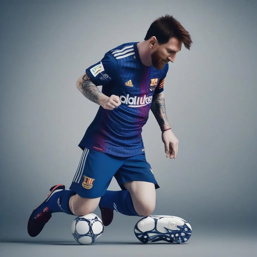 Giày đá bóng của Messi và chế độ ăn chay