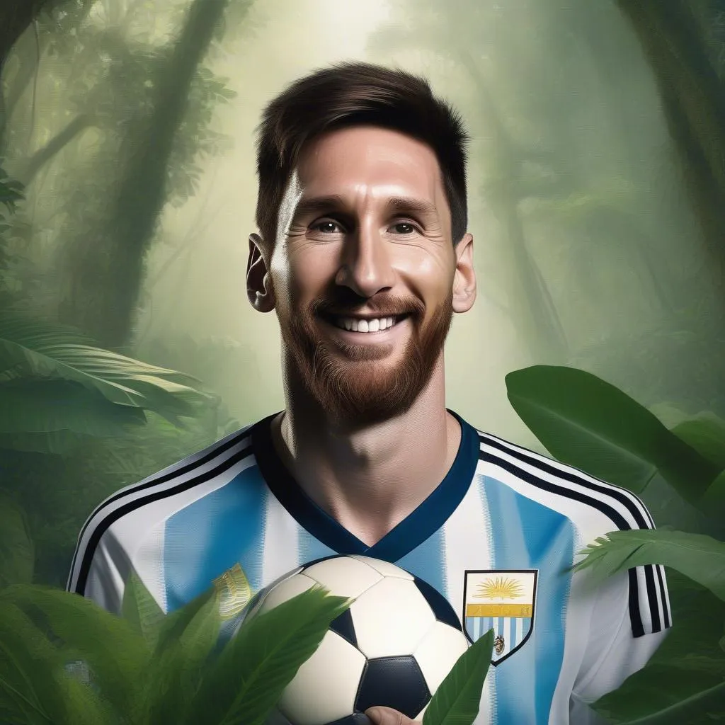 Messi giữa rừng Amazon