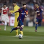 Messi ghi bàn vào lưới Sevilla trong trận đấu La Liga