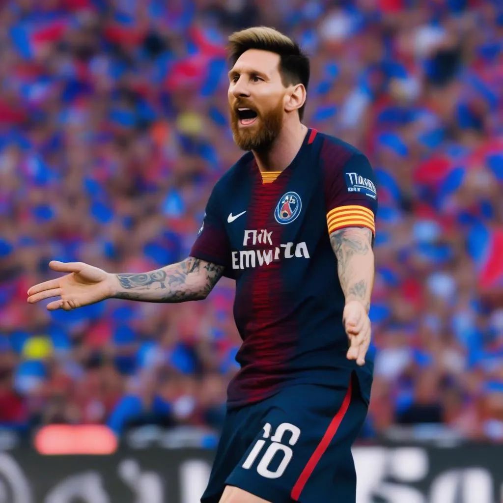 Messi trong màu áo PSG