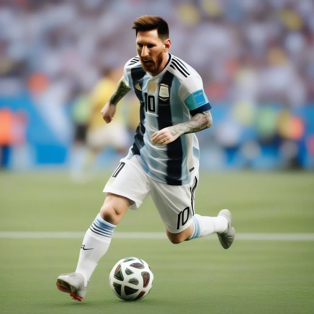 Hình ảnh những khoảnh khắc tỏa sáng của Messi tại World Cup 2018