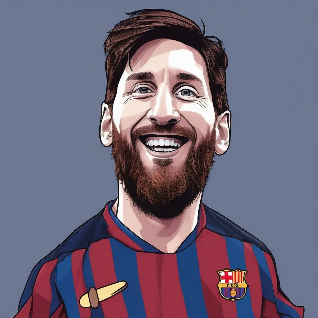 Hình ảnh hoạt hình Messi, sự lựa chọn hoàn hảo cho fan bóng đá nhí