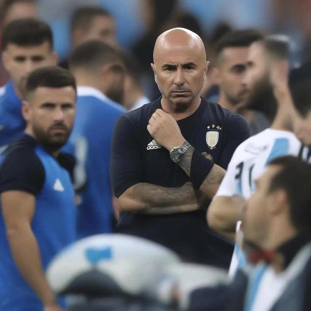 Huấn luyện viên Sampaoli phải giải quyết mối quan hệ phức tạp giữa Messi và Icardi 