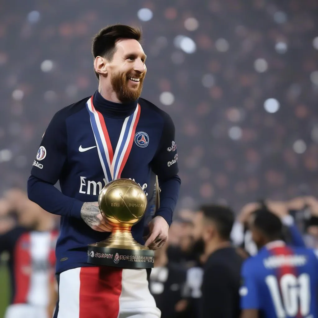 Messi khoảnh khắc đăng quang trong màu áo PSG