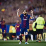 Messi khoác áo Barcelona