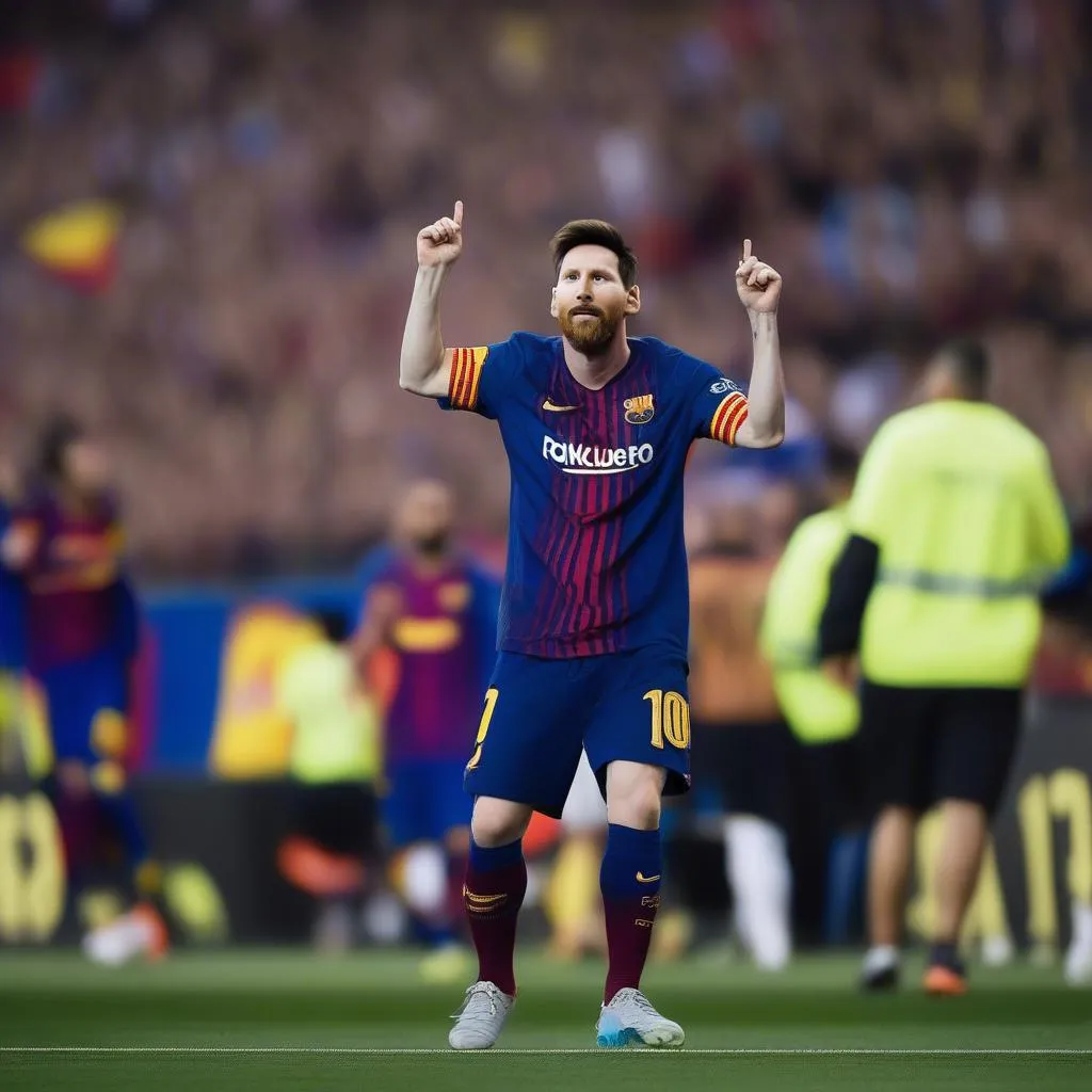 Messi khoác áo Barcelona