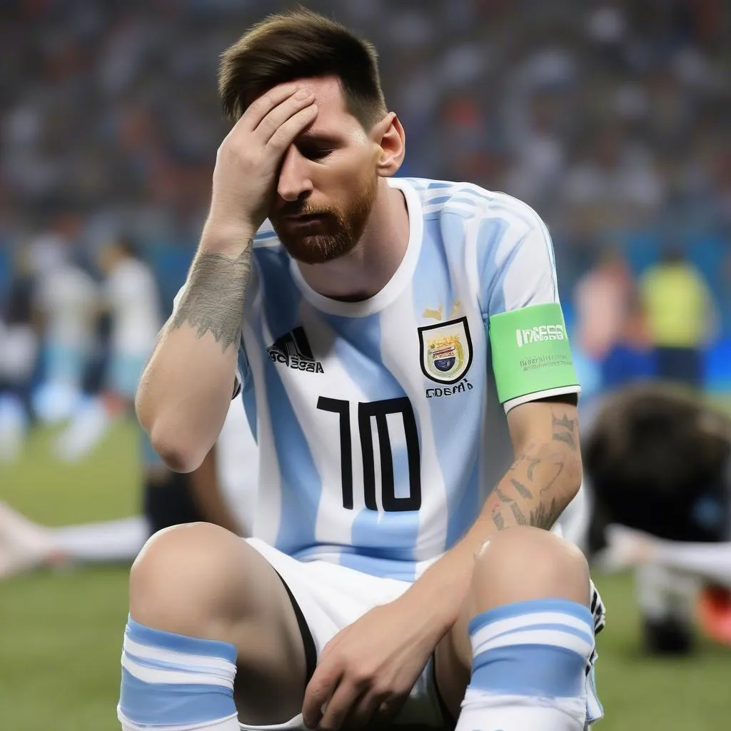 Messi bật khóc sau thất bại ở Copa America 2016