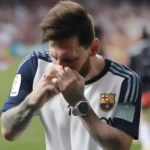 Messi hôn chiếc nhẫn