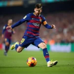 Lionel Messi kiến tạo cho đồng đội tại Barcelona