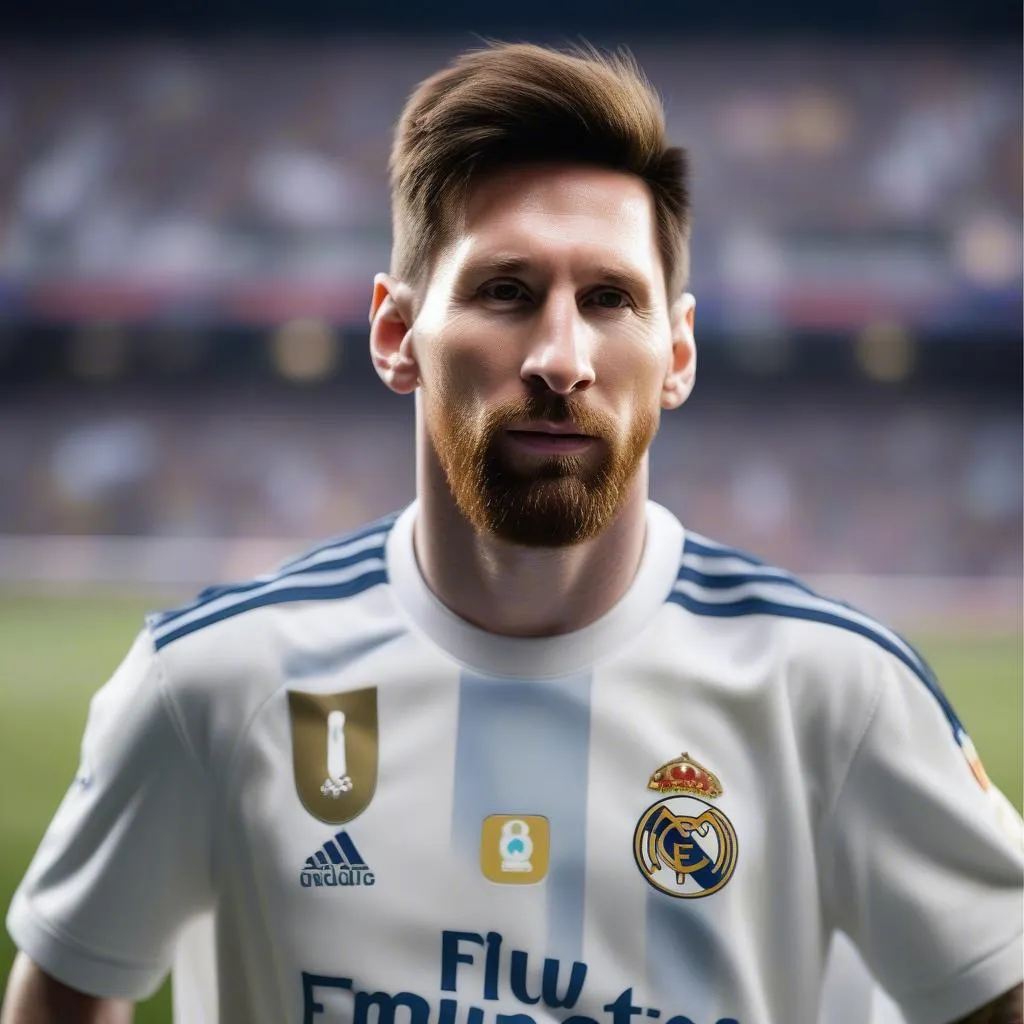 Messi ký áo đấu Real