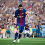 Messi làm dấu thánh