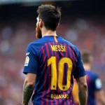 Lionel Messi mặc áo số 10