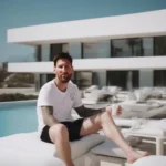 Hình ảnh Messi tại khách sạn Es Vive Ibiza