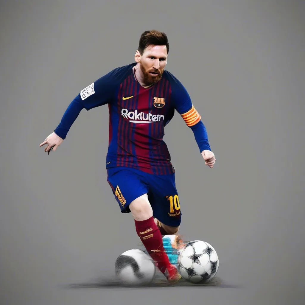 Bộ ba Messi, Neymar và Mbappe trong 442oons