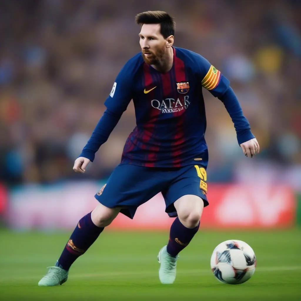 Leo Messi trong màu áo Barcelona