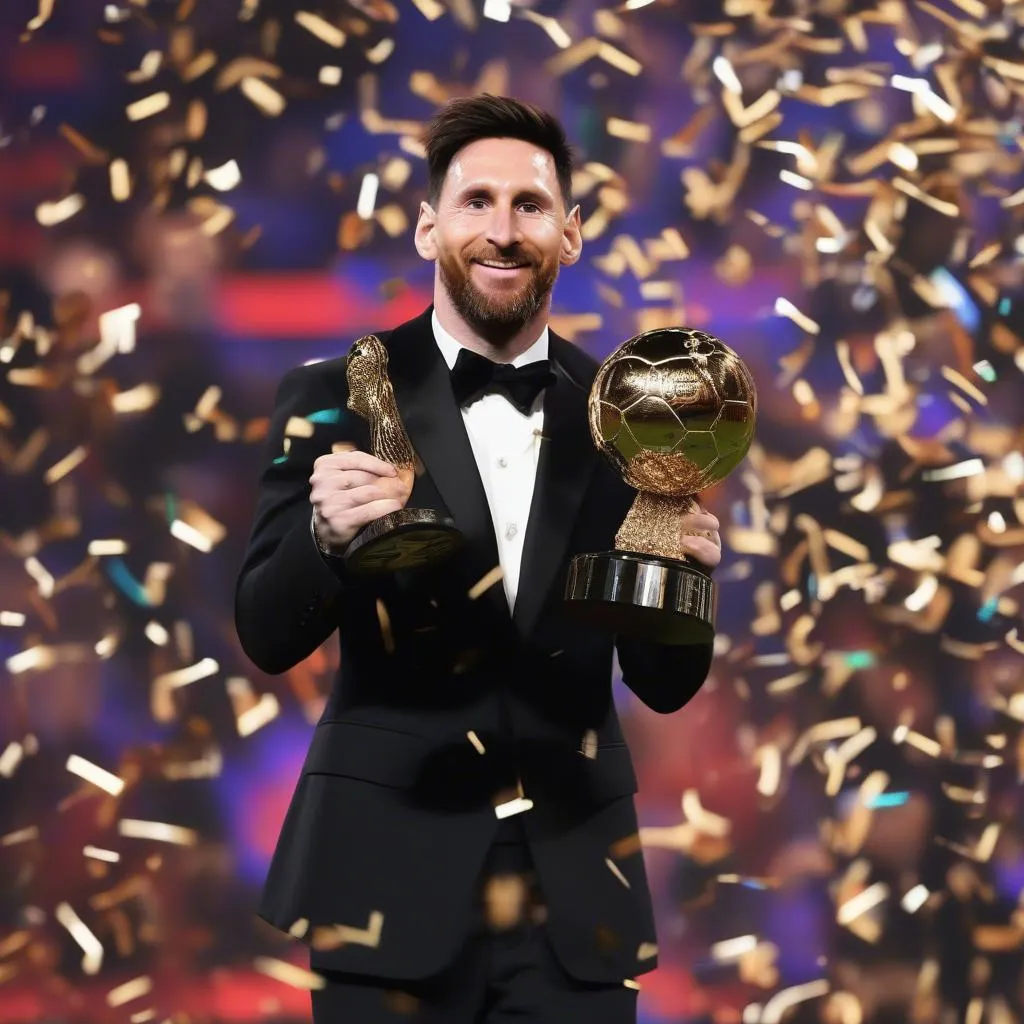 Messi nhận Quả Bóng Vàng 2019