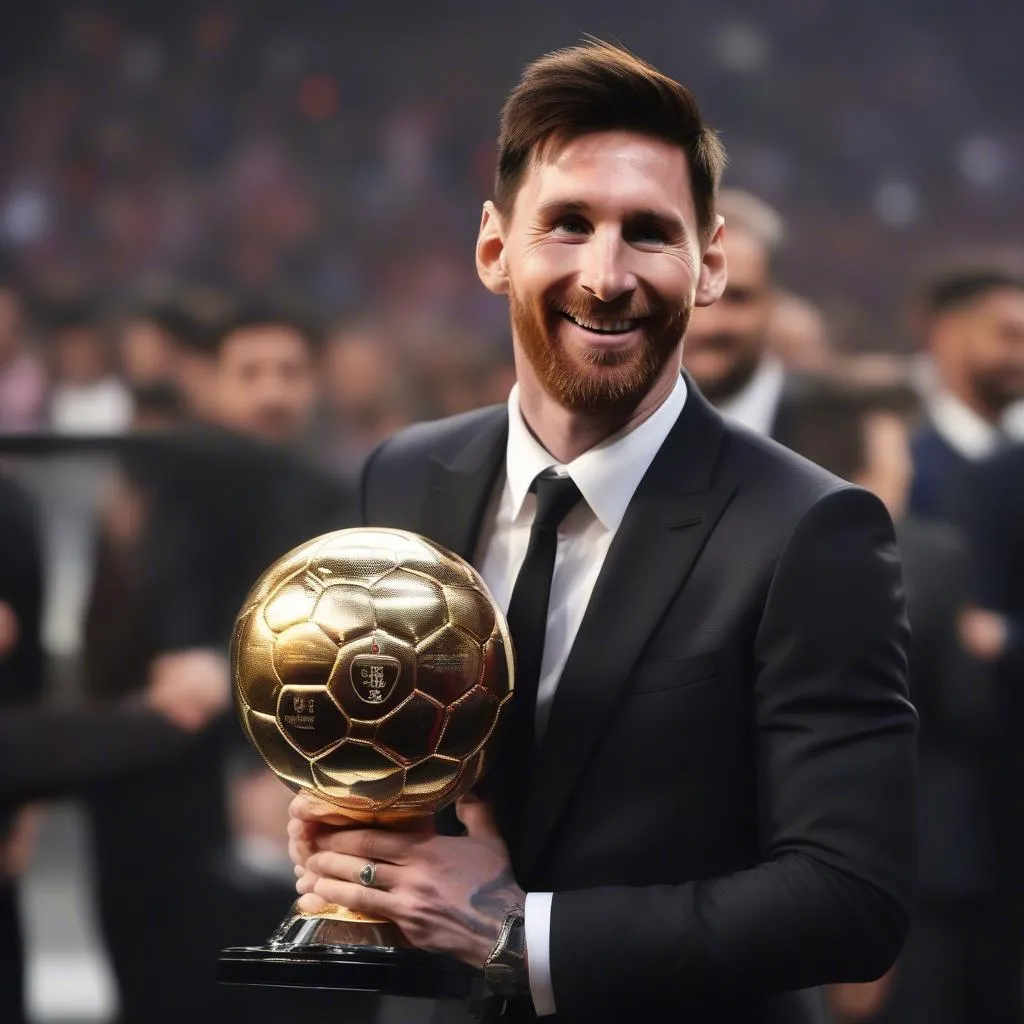 Messi nhận Quả bóng vàng