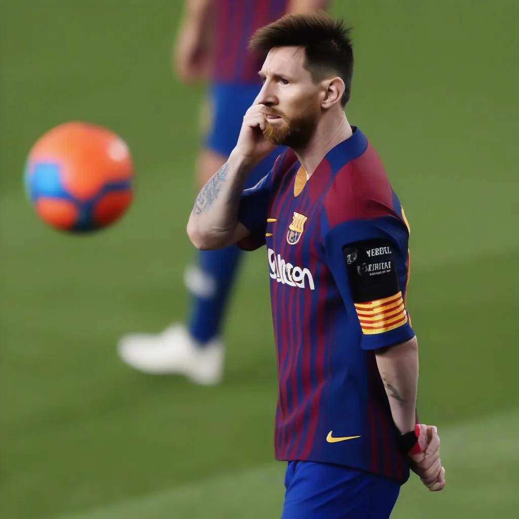 Messi Nhận Thẻ Đỏ