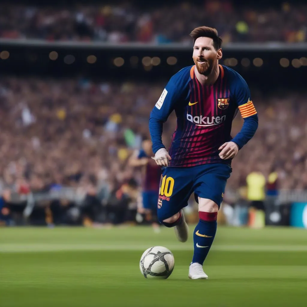 Messi chơi bóng ở Barcelona