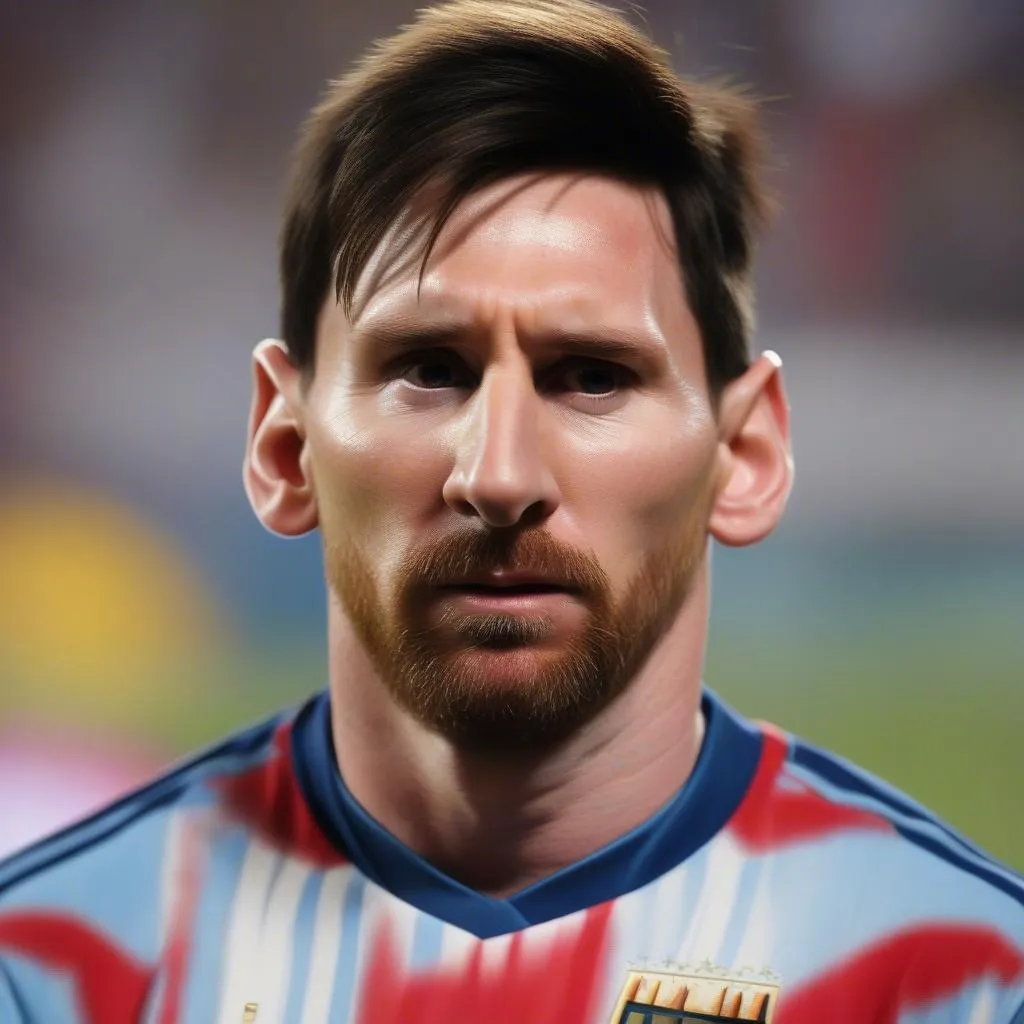 Messi ôm bóng trước trận thua Croatia