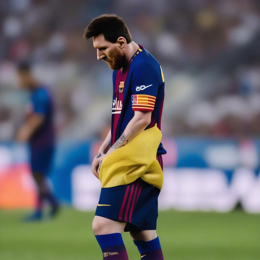 Messi bất chấp đau đớn để tiếp tục thi đấu