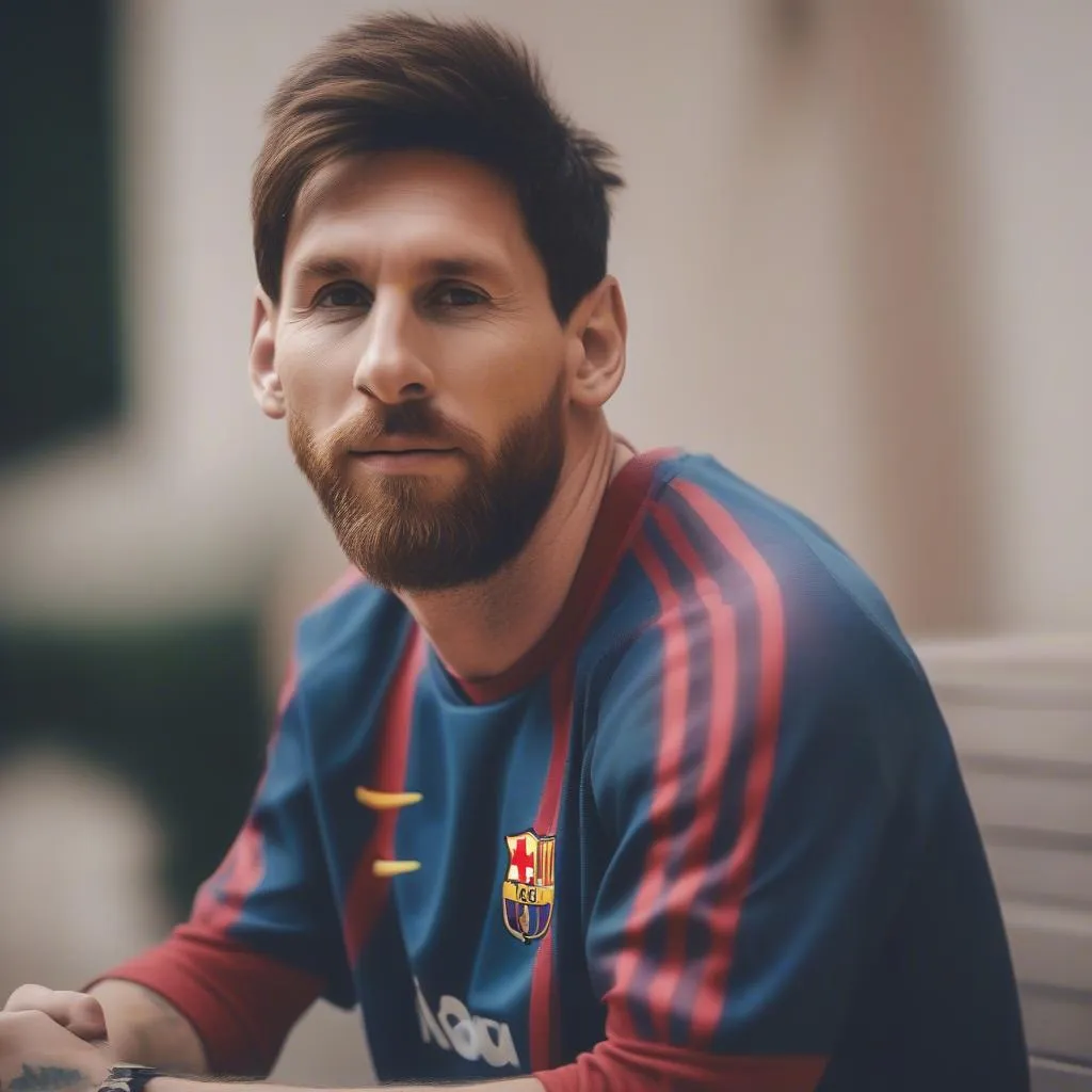 Hình nền Messi đời thường - Phong cách giản dị