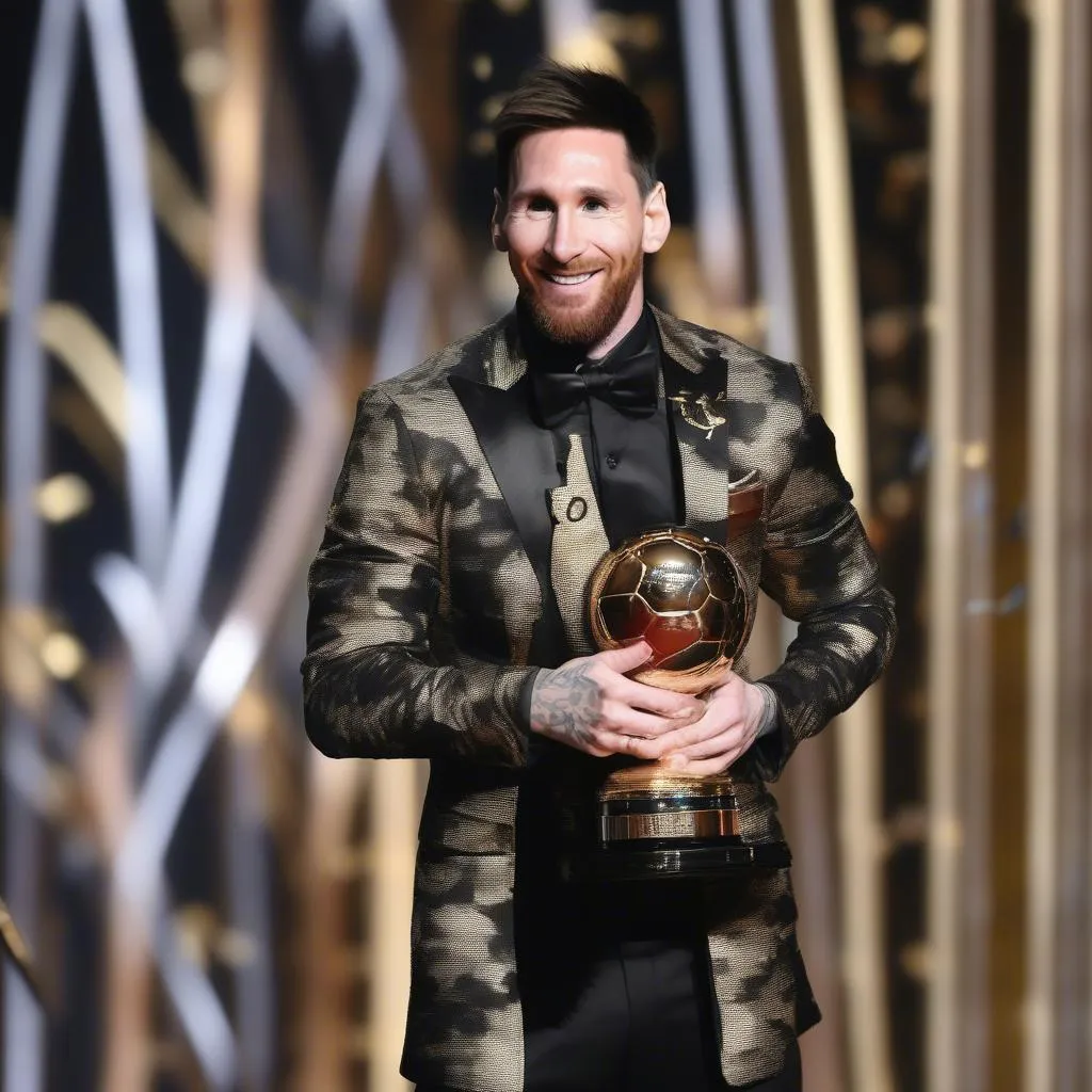 Messi nâng cao Quả Bóng Vàng 2019