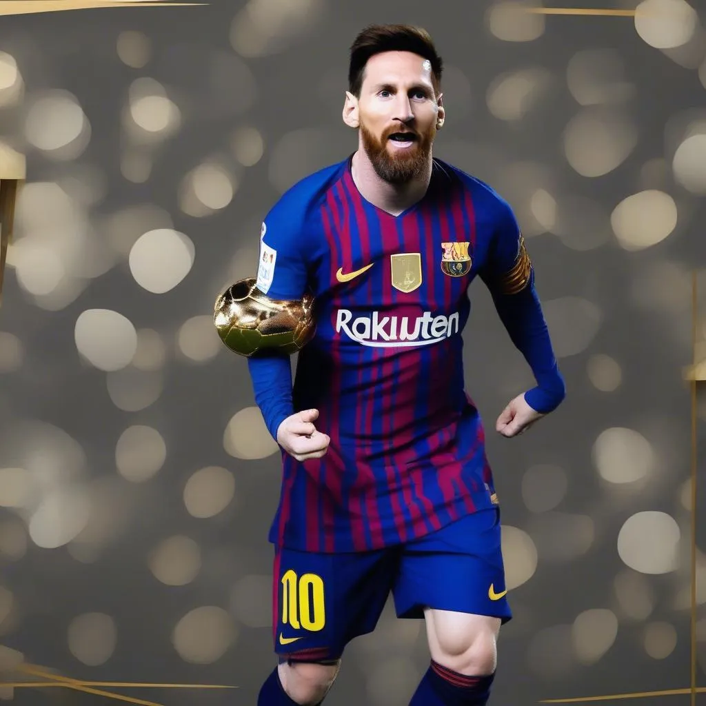 Lionel Messi với 7 Quả bóng Vàng - biểu tượng cho tài năng vĩ đại của anh ấy