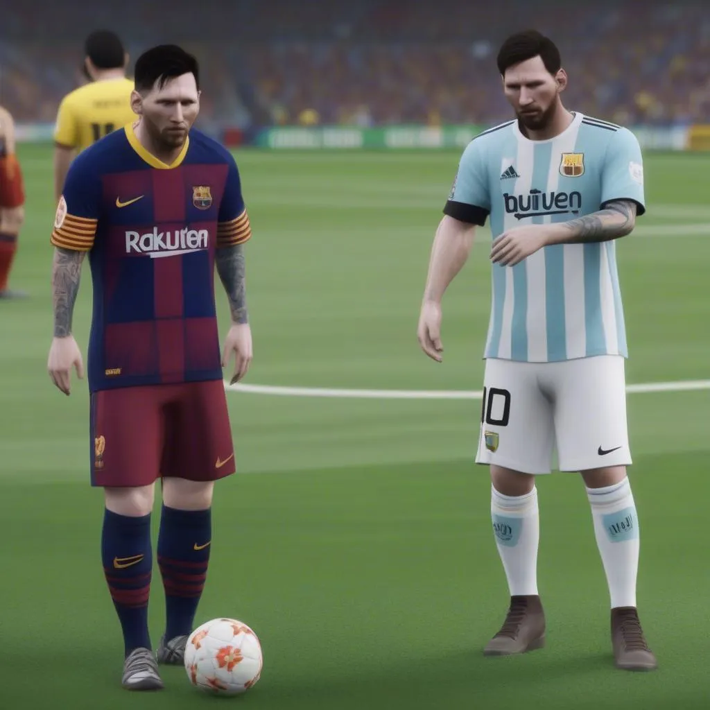 Messi bị thẻ đỏ trong FIFA Online 4