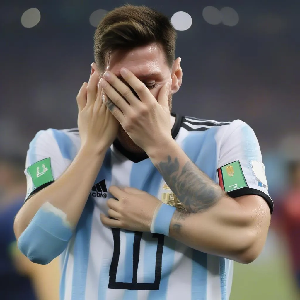 Messi's emotional moment at the World Cup