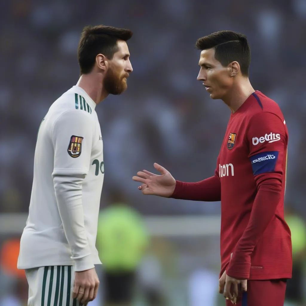 Messi Ronaldo đối đầu