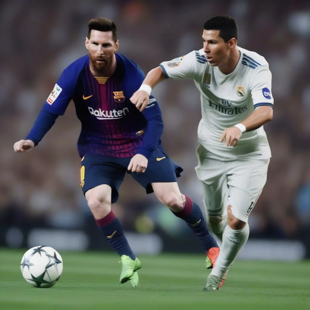 Messi và Ronaldo tại Champions League