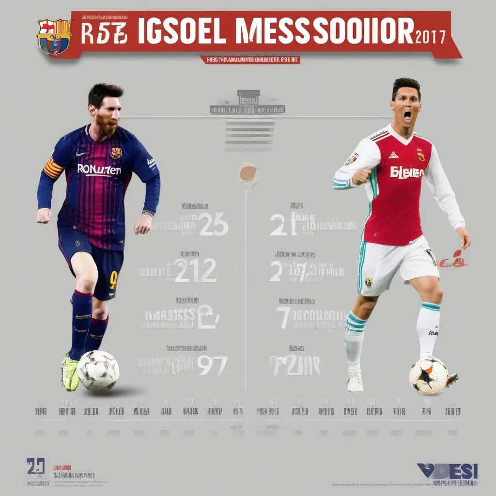 Messi and Ronaldo: La Liga Goals in 2017