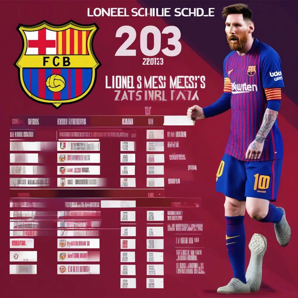 Lịch thi đấu của Lionel Messi năm 2023