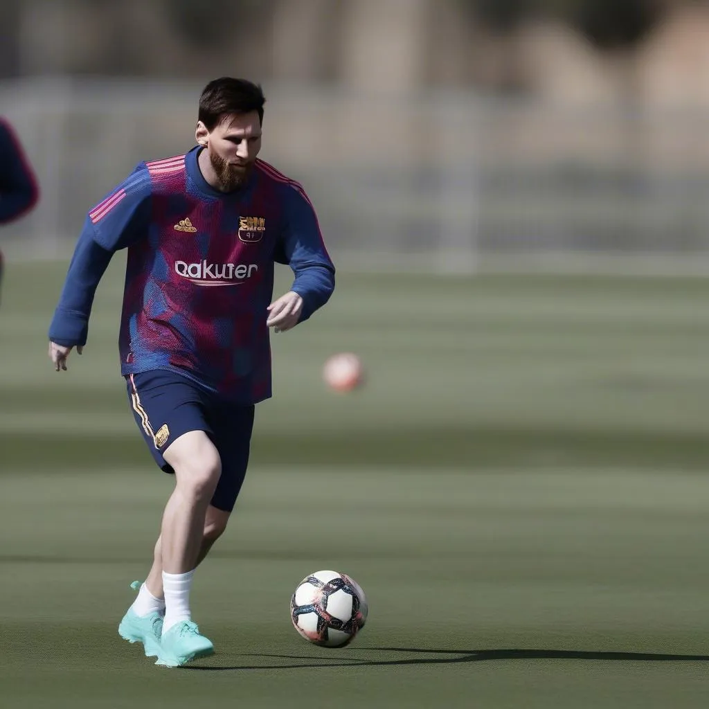 Messi tập luyện