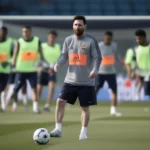 Messi tập luyện