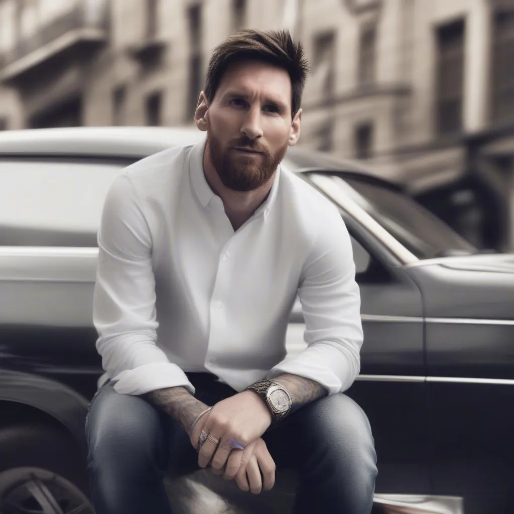 Messi thời trang đơn giản