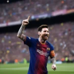 Lionel Messi ghi bàn trong trận đấu giữa Barcelona và Real Madrid