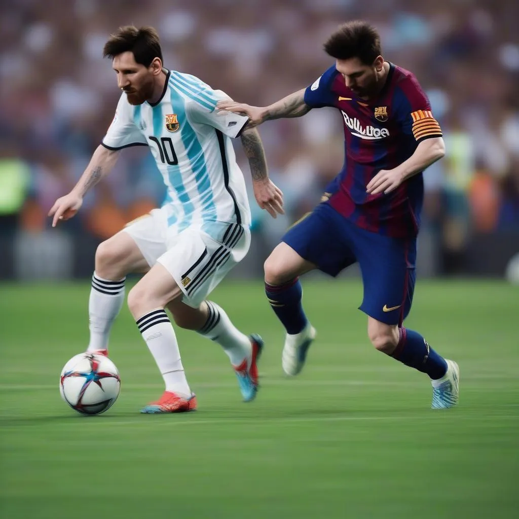 Lionel Messi kỹ thuật đi bóng